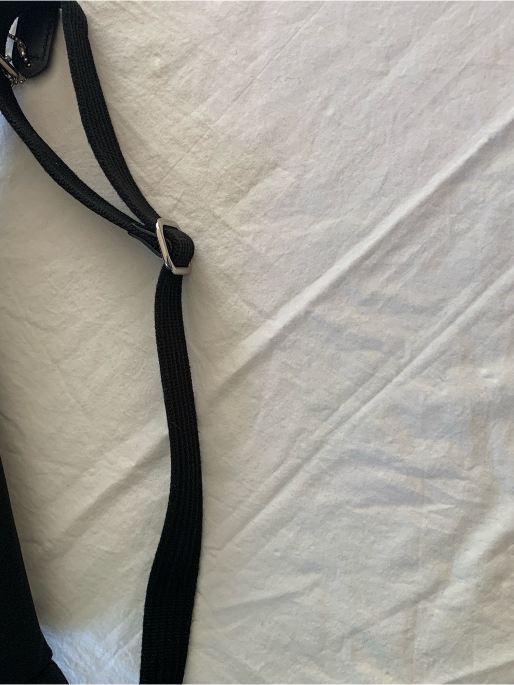 Coach Black Canvas Belt Bag with Silver Hardware - Picture 5 of 7
